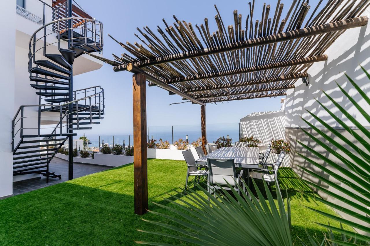 Sunset White Villa - Ocean View, Jakuzzi, Heated Pool, Air-Conditioning, Grill Плайя-де-лас-Амерікас Екстер'єр фото