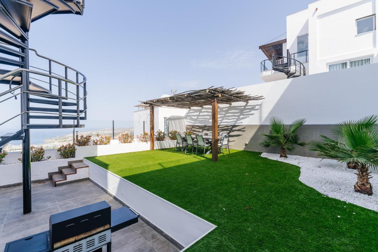 Sunset White Villa - Ocean View, Jakuzzi, Heated Pool, Air-Conditioning, Grill Плайя-де-лас-Амерікас Екстер'єр фото