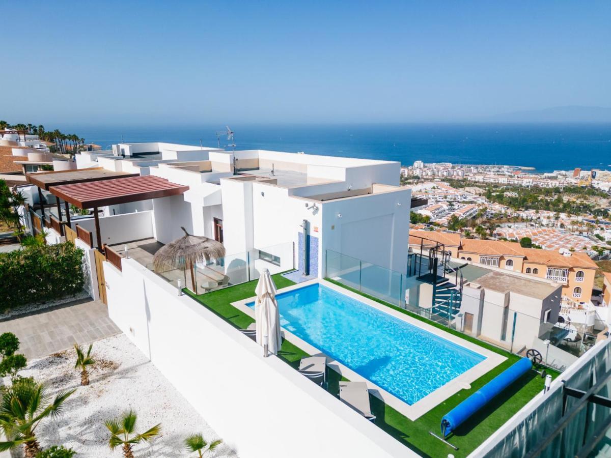 Sunset White Villa - Ocean View, Jakuzzi, Heated Pool, Air-Conditioning, Grill Плайя-де-лас-Амерікас Екстер'єр фото